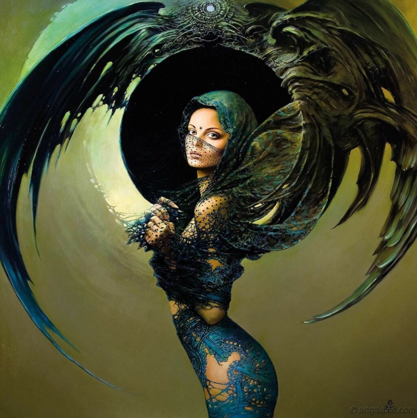 Mystical beauties in the paintings of Polish artist Karol Bak