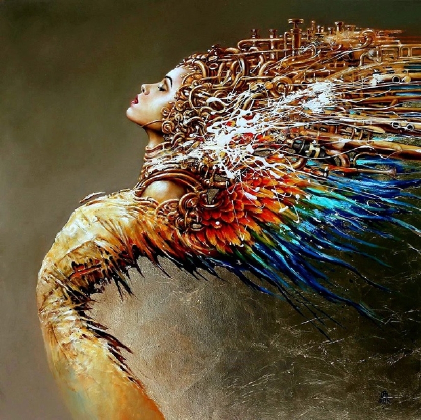 Mystical beauties in the paintings of Polish artist Karol Bak