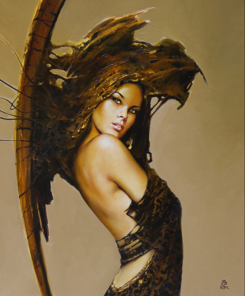 Mystical beauties in the paintings of Polish artist Karol Bak