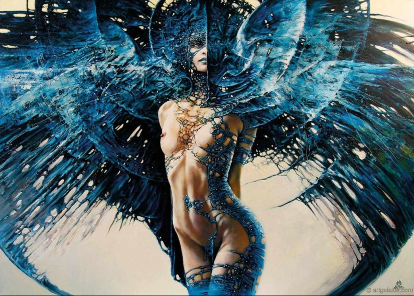 Mystical beauties in the paintings of Polish artist Karol Bak