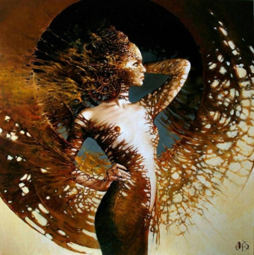 Mystical beauties in the paintings of Polish artist Karol Bak