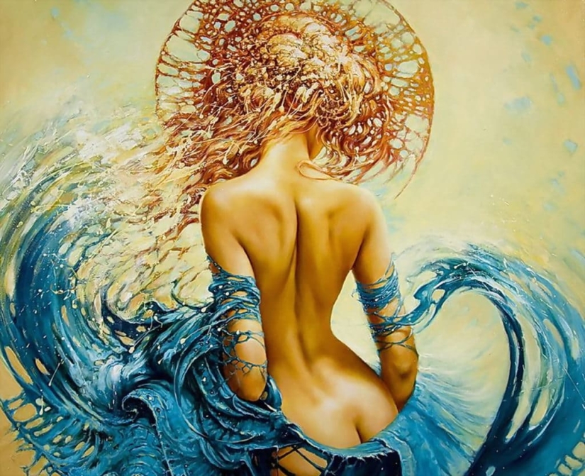 Mystical beauties in the paintings of Polish artist Karol Bak