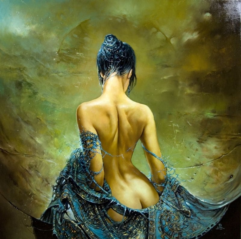 Mystical beauties in the paintings of Polish artist Karol Bak