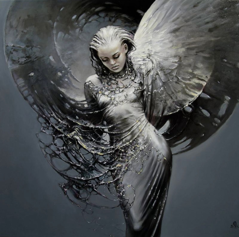 Mystical beauties in the paintings of Polish artist Karol Bak