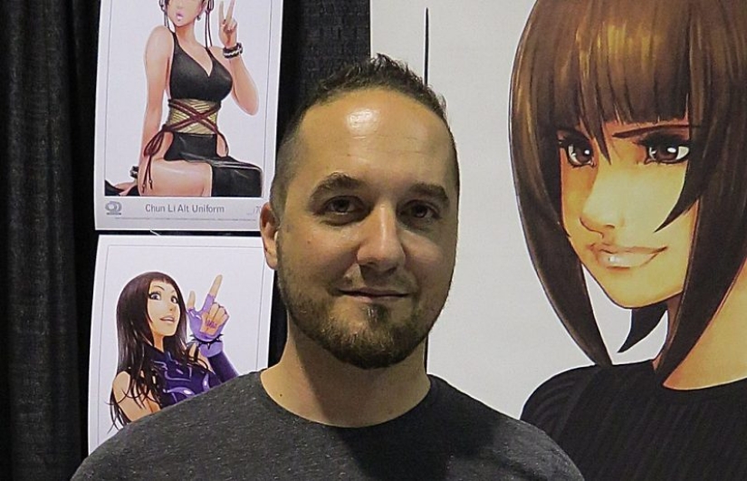 Naughty girls artist Omar Dogan, who created the iconic comic book Street Fighter