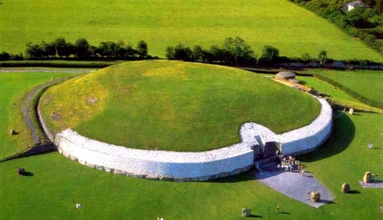 Newgrange is a megalithic complex, more impressive than Stonehenge