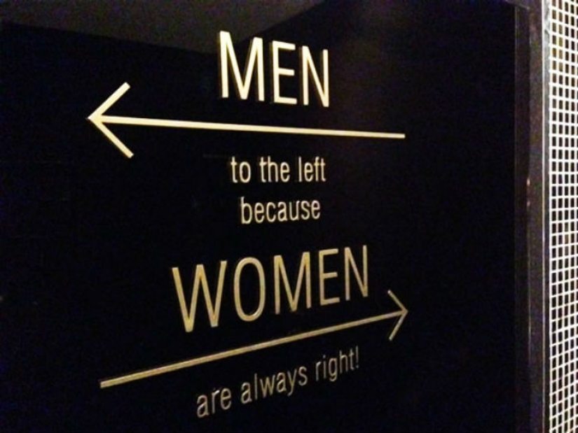 No more standard "Me" and "Jo" - the most creative toilet signs