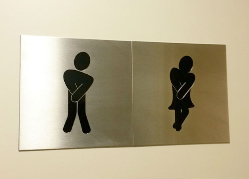 No more standard "Me" and "Jo" - the most creative toilet signs