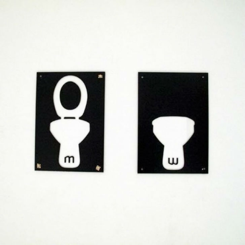 No more standard "Me" and "Jo" - the most creative toilet signs