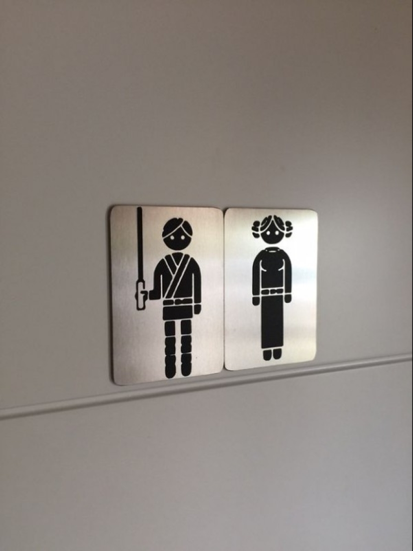 No more standard "Me" and "Jo" - the most creative toilet signs