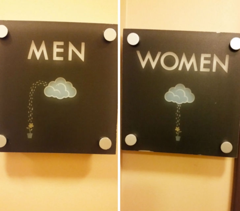 No more standard "Me" and "Jo" - the most creative toilet signs