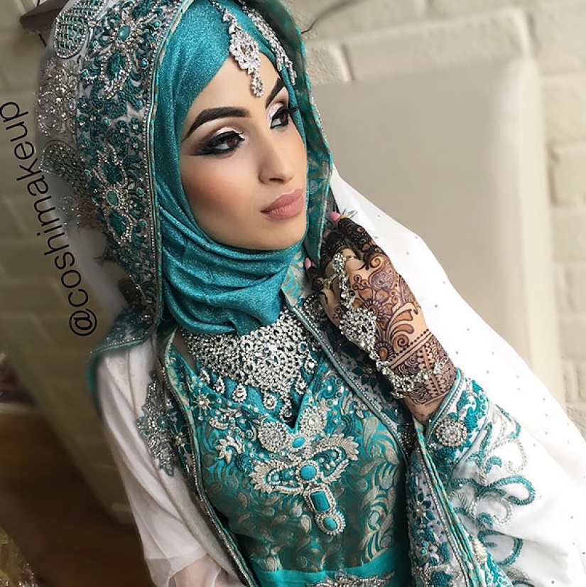 Novias deslumbrantemente hermosas en hijabs