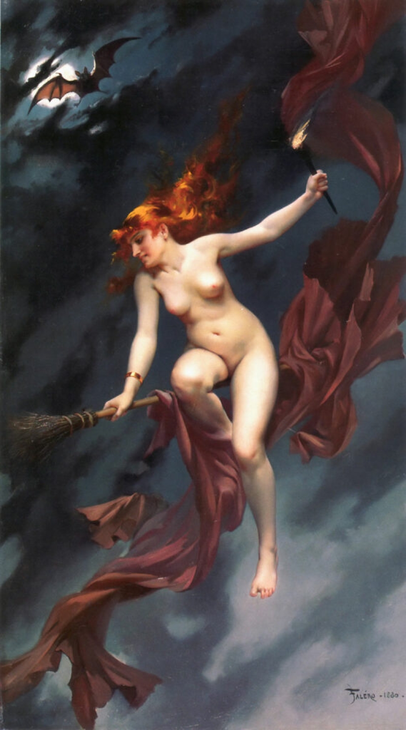 Nude fairies by the artist Luis Ricardo Falero, who founded the fantasy style in painting