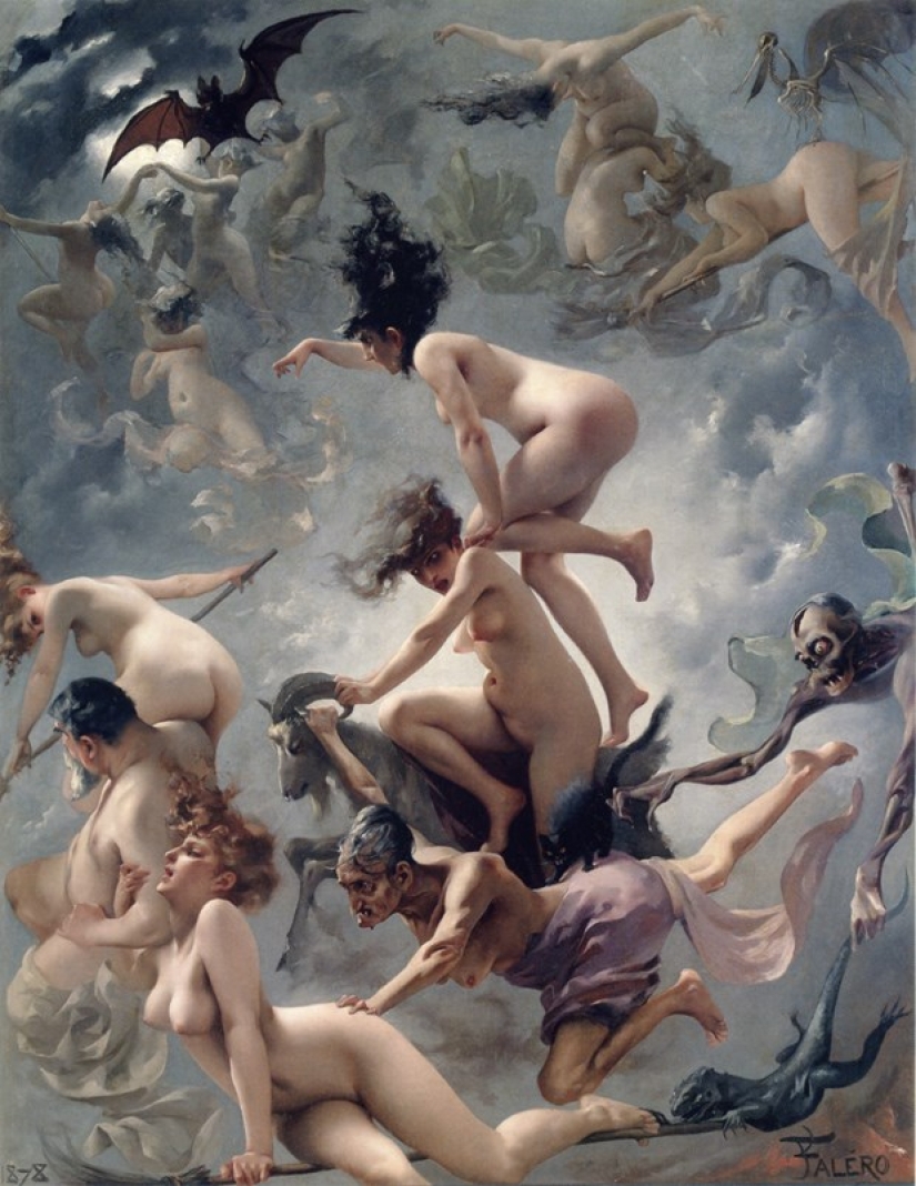 Nude fairies by the artist Luis Ricardo Falero, who founded the fantasy style in painting