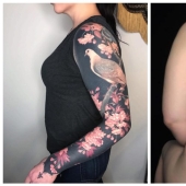 Obras maestras sobre el cuerpo: exquisita de flores tatuajes de Esther García