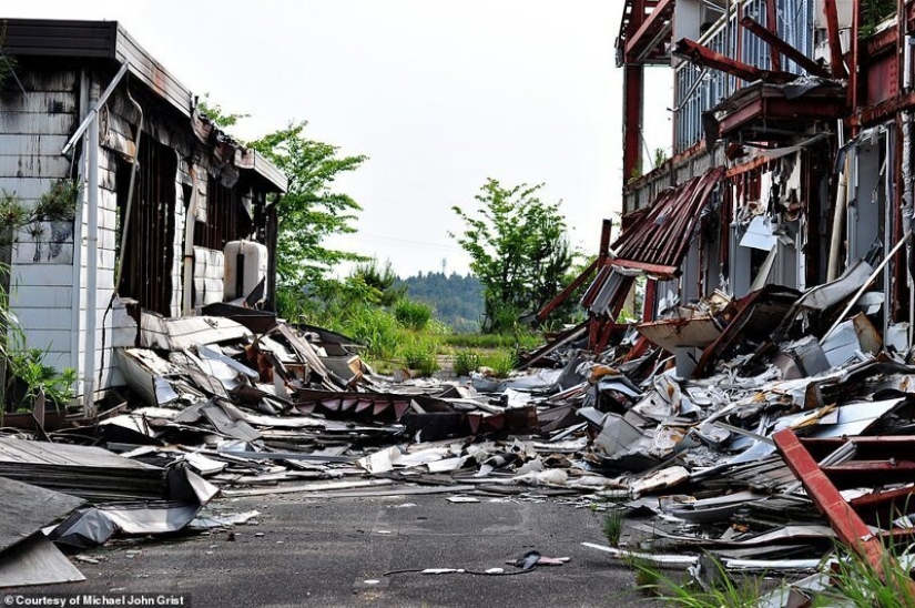 Olvidado y abandonado pieza de Rusia en Japón