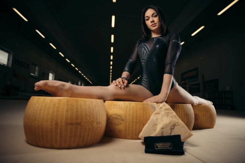 Olympic gymnast Georgia Villa and her cheese inspiration