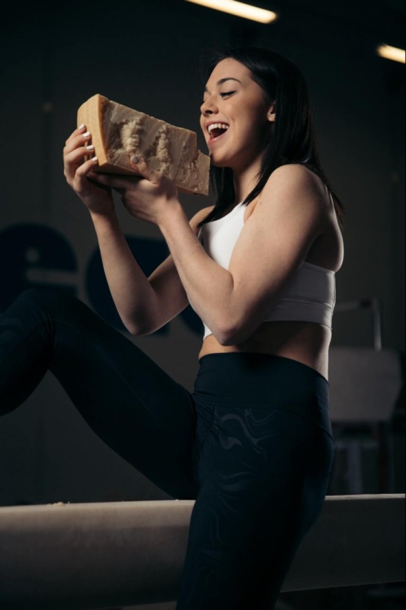 Olympic gymnast Georgia Villa and her cheese inspiration