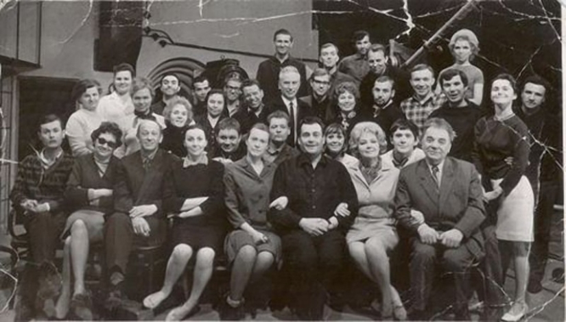 On the sets of popular Soviet films