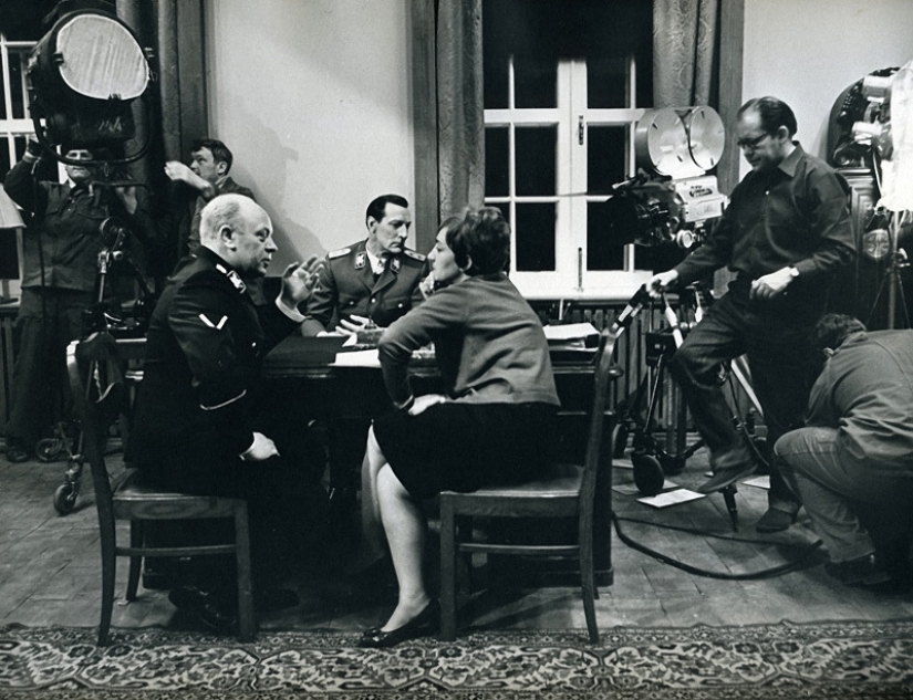 On the sets of popular Soviet films