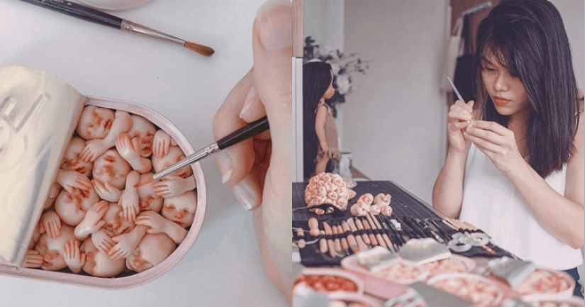 On the verge of cuteness and horror: Singaporean artist creates unusual miniatures