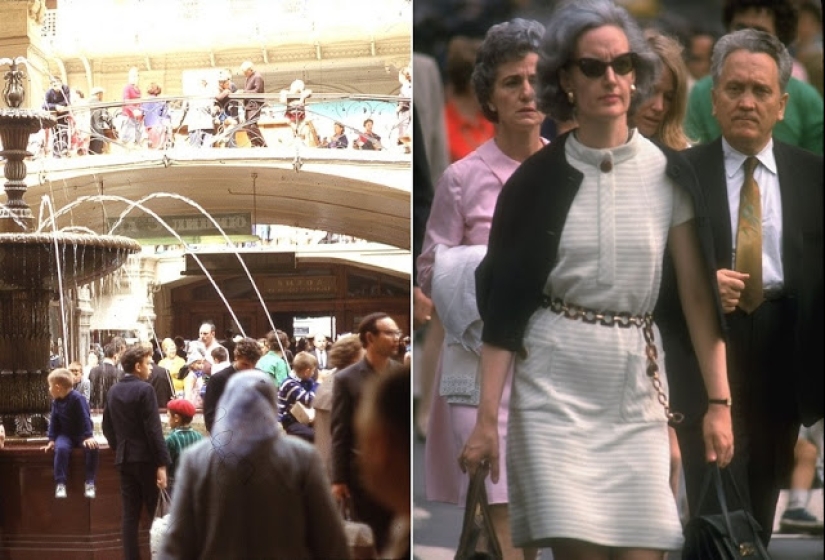 Oriente y Occidente: Fotografías en color de Moscú y Nueva York en 1969