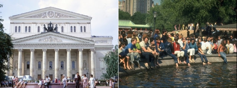 Oriente y Occidente: Fotografías en color de Moscú y Nueva York en 1969