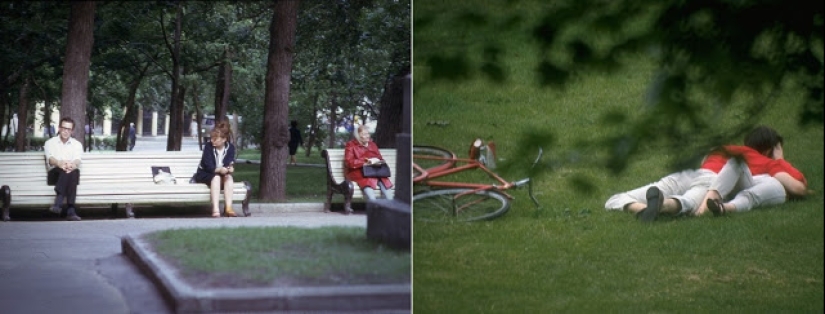 Oriente y Occidente: Fotografías en color de Moscú y Nueva York en 1969