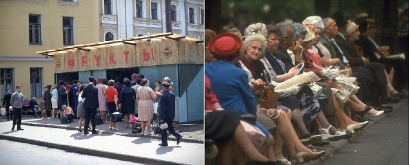 Oriente y Occidente: Fotografías en color de Moscú y Nueva York en 1969