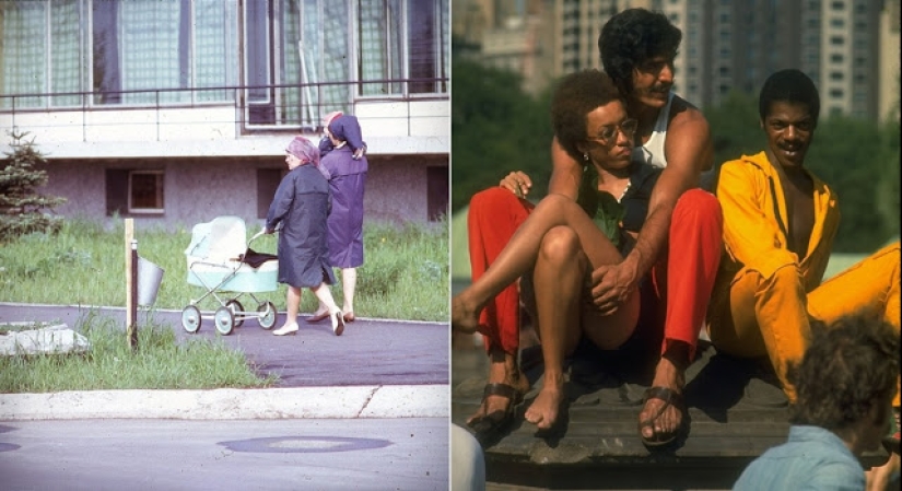 Oriente y Occidente: Fotografías en color de Moscú y Nueva York en 1969