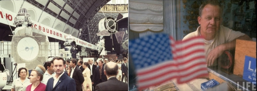 Oriente y Occidente: Fotografías en color de Moscú y Nueva York en 1969