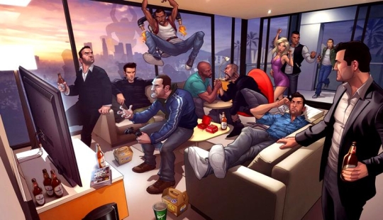 Our whole life... GTA: fantastic illustrations by Patrick Brown