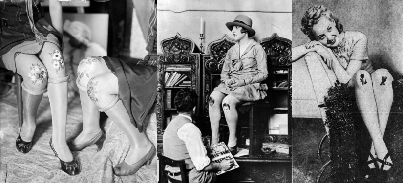Painted knees — a forgotten fashion trend of the 1920s