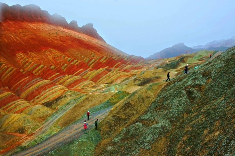 Paisaje de Denxia - montañas de colores de China