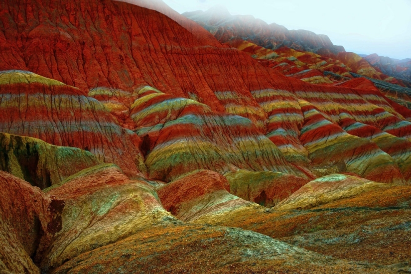 Paisaje de Denxia - montañas de colores de China