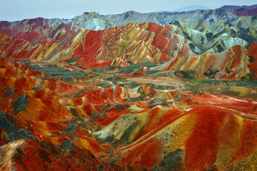 Paisaje de Denxia - montañas de colores de China