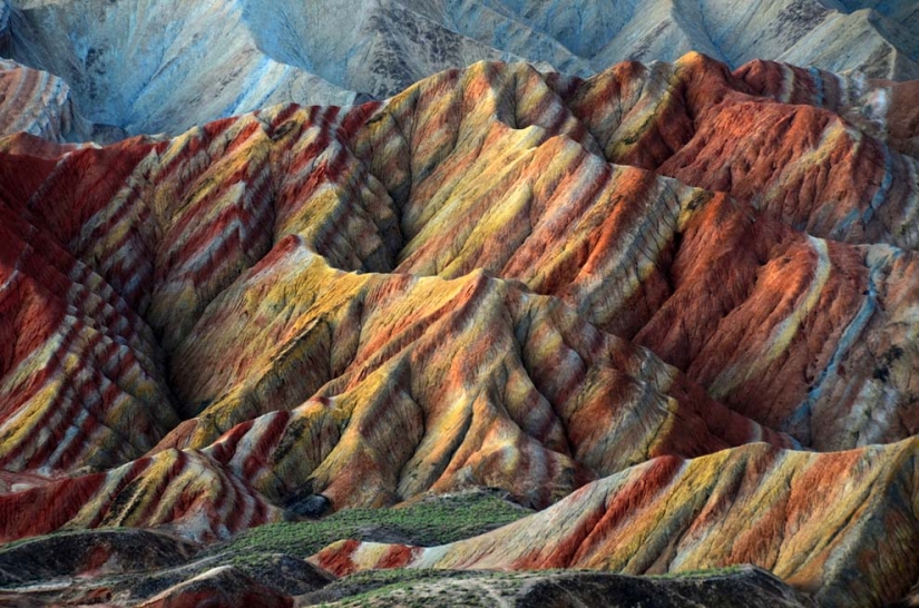 Paisaje de Denxia - montañas de colores de China