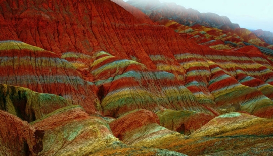 Paisaje de Denxia - montañas de colores de China