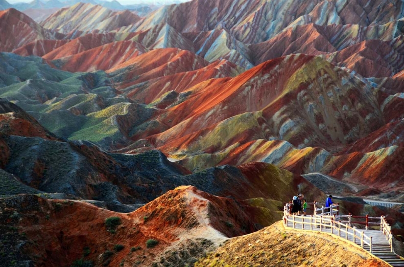 Paisaje de Denxia - montañas de colores de China