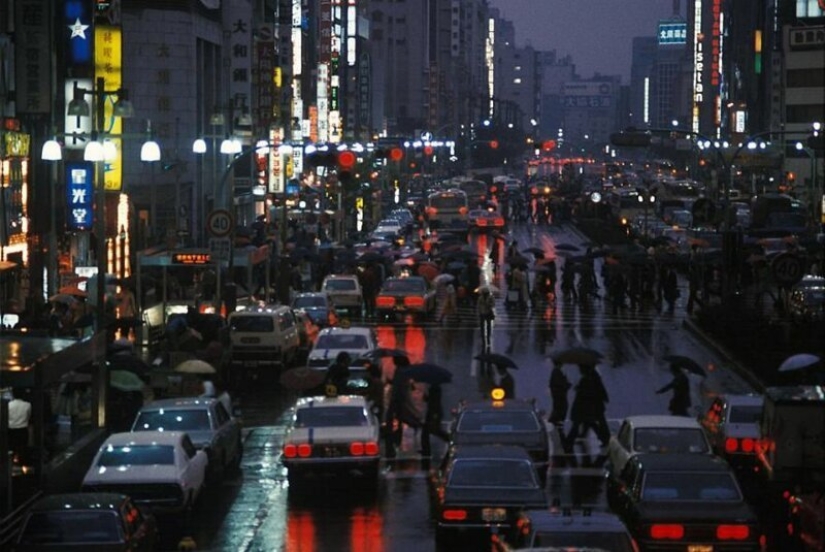 Parecía Tokio y de sus habitantes en la década de 1970