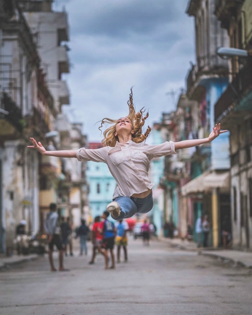 Pasión cubana y Escuela de Ballet Rusa: fotos callejeras de bailarines