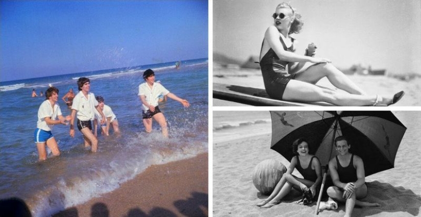 Past in photos: summer vacation of celebrities