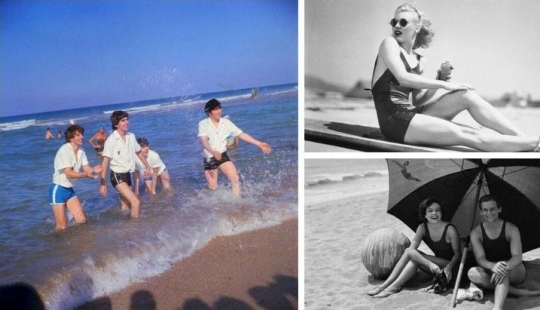 Past in photos: summer vacation of celebrities