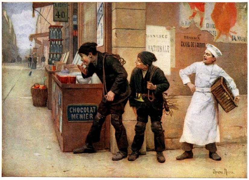 Paul-Charles Chaucarne-Moreau and the mischievous Parisian tomboys in his paintings
