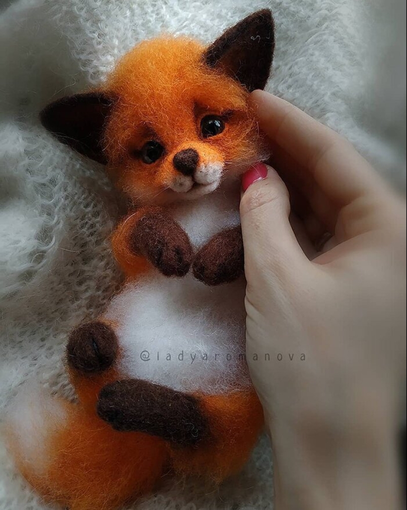 Paws of foxes and other adorable little animals mistresses Anna Romanova