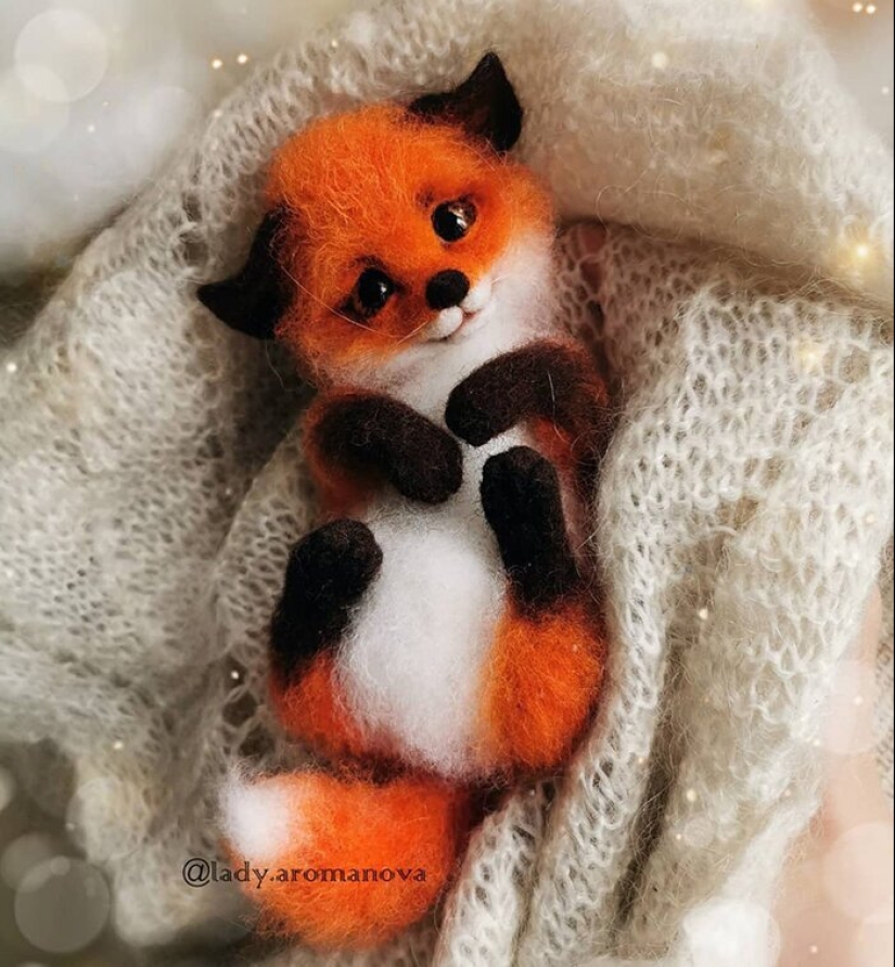 Paws of foxes and other adorable little animals mistresses Anna Romanova