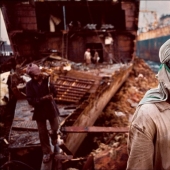 People at work: photo by Steve McCurry