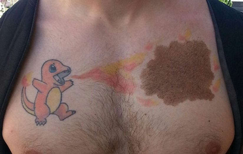 People with birthmarks who did not get confused and made them part of tattoos