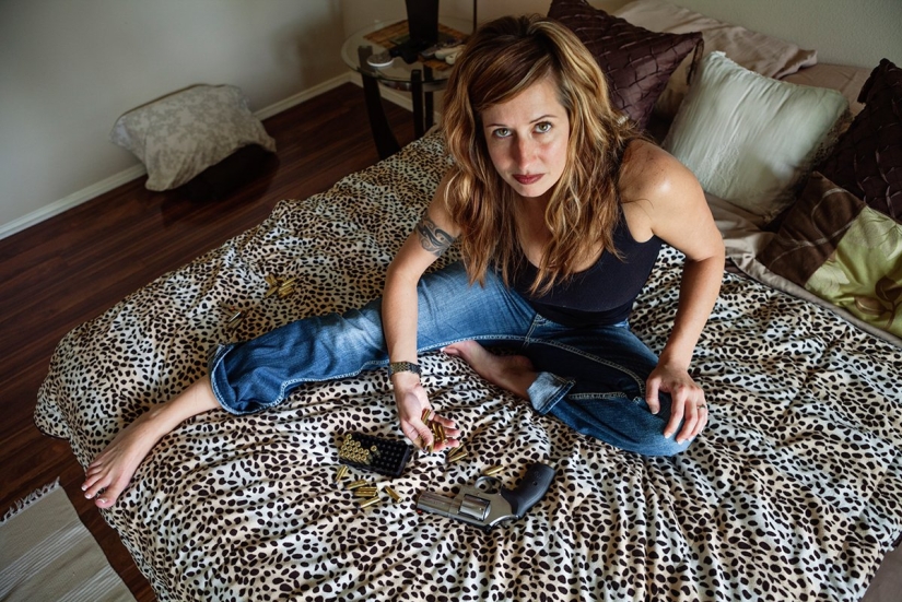 Photo project about sultry Texas women and their favorite weapons