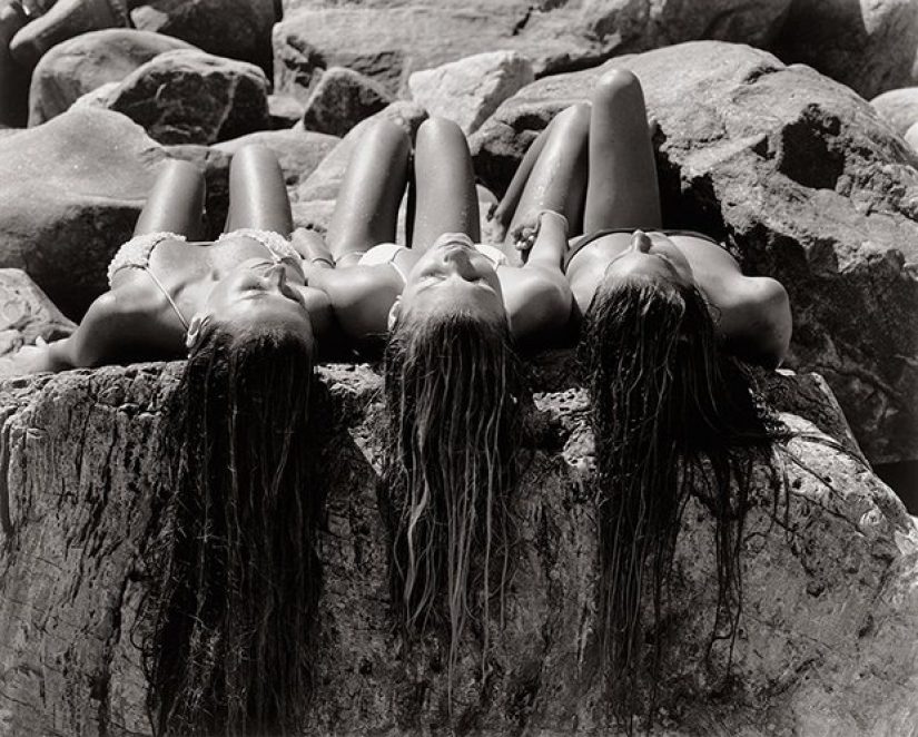 Photo project about youthful dreams and fantasies on the beach